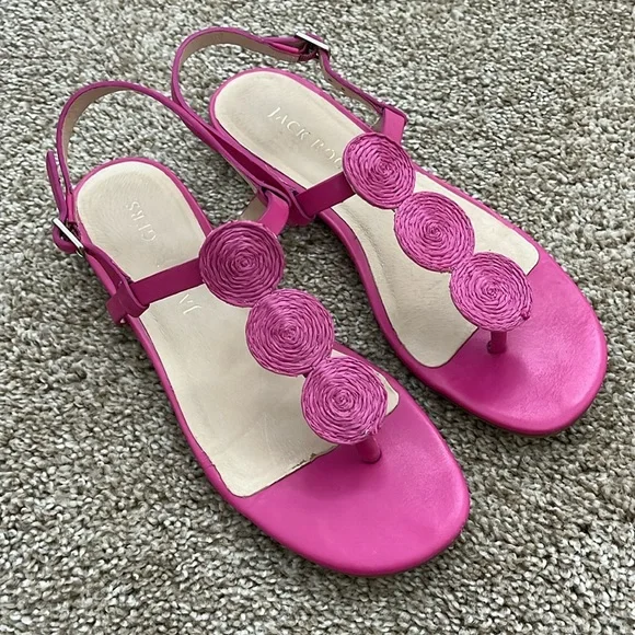 Jack Rogers Worth Raffia Sandal - Picture 2 of 5